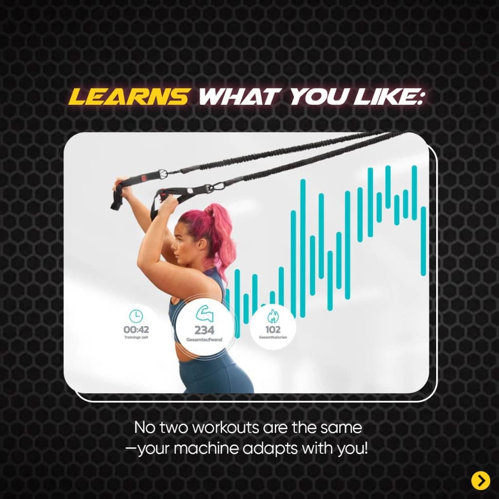 Variostrong AI-powered workout that learns what you like and adapts with you